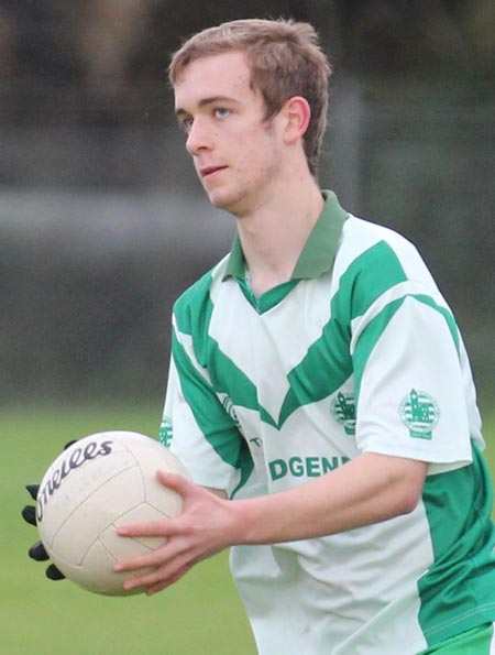 Action from the division three reserve football league match against Buncrana.