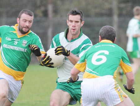 Action from the division three reserve football league match against Buncrana.