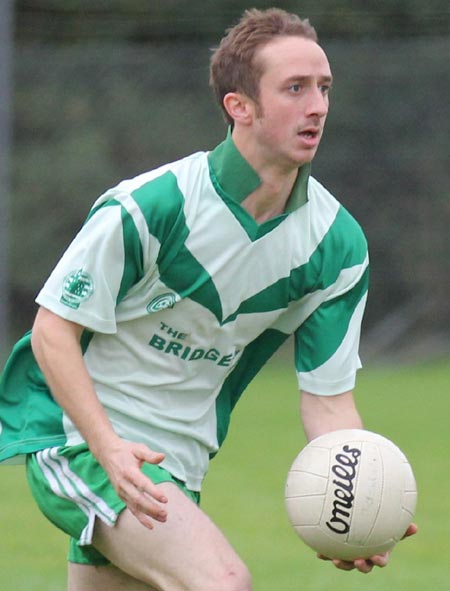 Action from the division three reserve football league match against Buncrana.