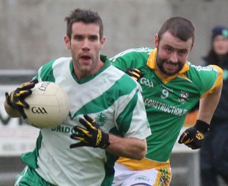 Action from the division three reserve football league match against Buncrana.