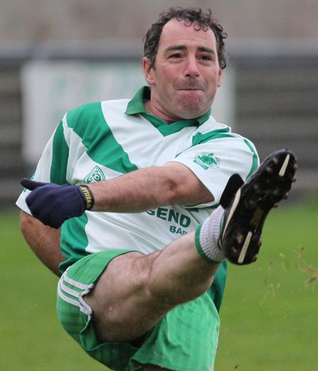 Action from the division three reserve football league match against Buncrana.