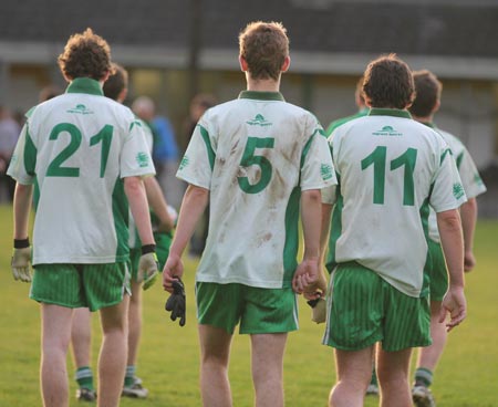 Action from the division three reserve football league match against Buncrana.