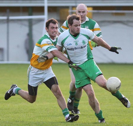 Action from the division three football league match against Buncrana.