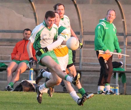 Action from the division three football league match against Buncrana.