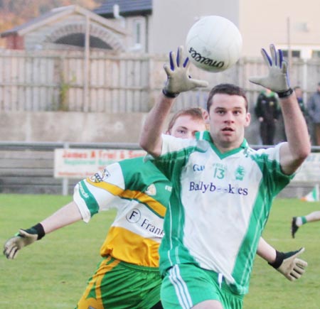 Action from the division three football league match against Buncrana.