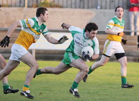 Action from the division three football league match against Buncrana.