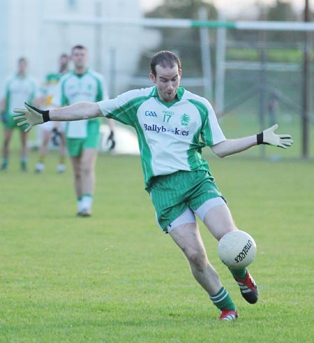 Action from the division three football league match against Buncrana.