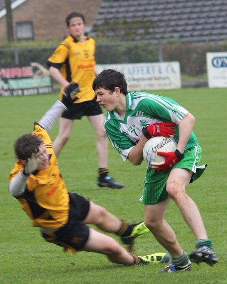 Action from the under 16 Ulster championship quarter final against Ramor United.