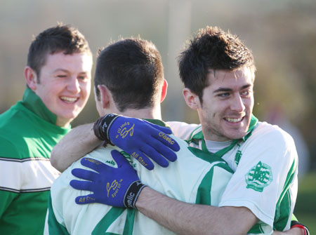 Action from the intermediate reserve football championship match against Saint Naul's.