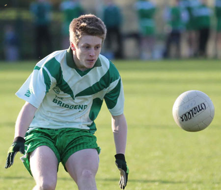 Action from the intermediate reserve football championship match against Saint Naul's.