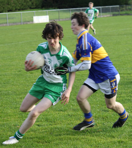 Action from the under 16 Ulster championship semi-final against O'Donovan Rossa.