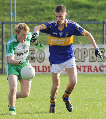 Action from the under 16 Ulster championship semi-final against O'Donovan Rossa.