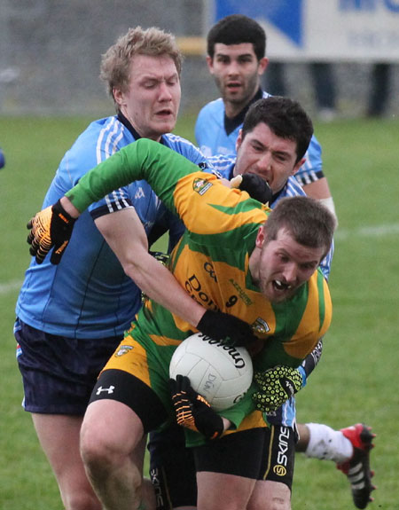 Action from the Power NI Dr McKenna cup match against University of Ulster, Jordanstown.