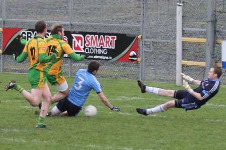 Action from the Power NI Dr McKenna cup match against University of Ulster, Jordanstown.