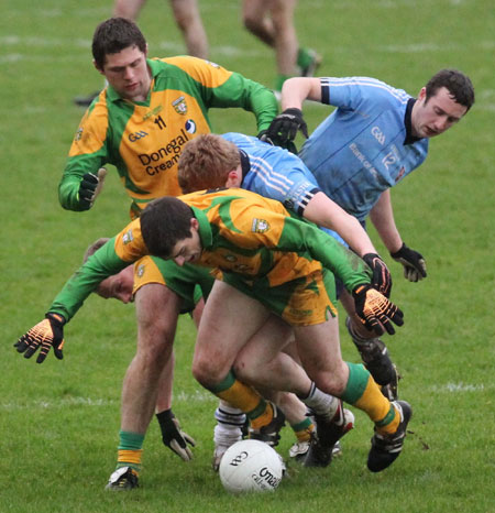 Action from the Power NI Dr McKenna cup match against University of Ulster, Jordanstown.