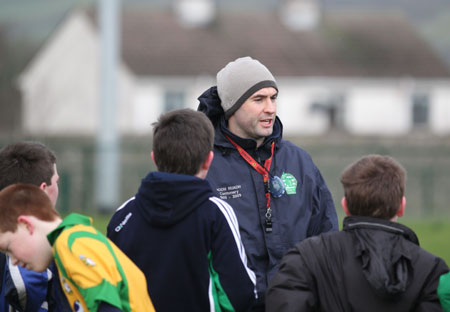 Action from the under 14 training.