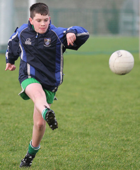 Action from the under 14 training.