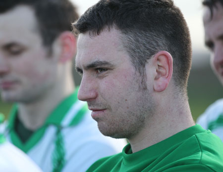 Action from the division three football league match against Burt.