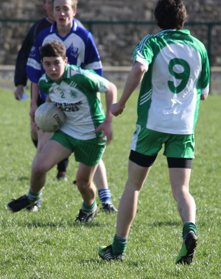 Action from the under 16 league game against Four Masters.