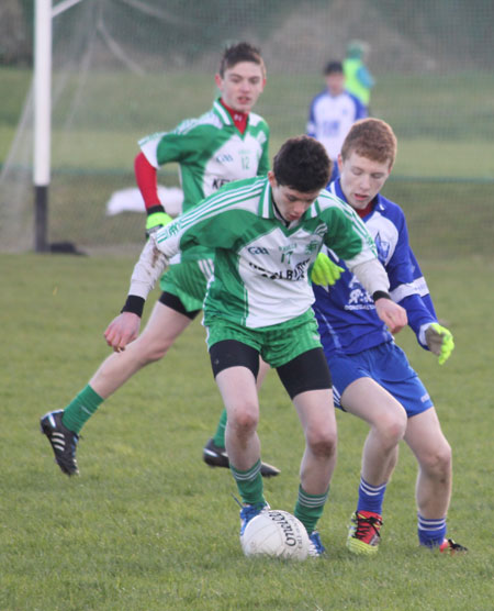 Action from the under 16 league game against Four Masters.