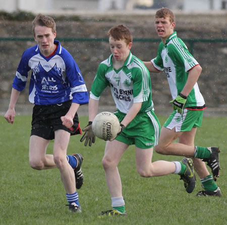 Action from the under 16 league game against Four Masters.