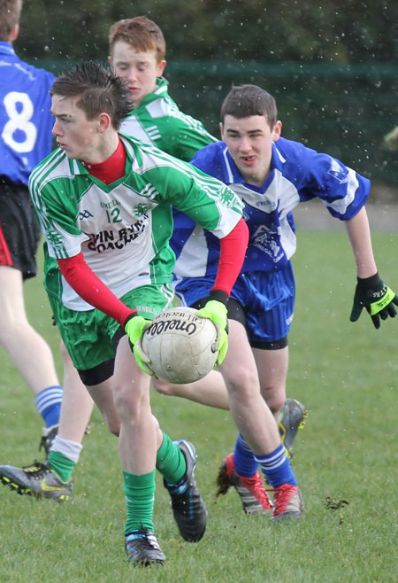 Action from the under 16 league game against Four Masters.