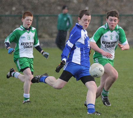 Action from the under 16 league game against Four Masters.