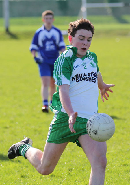 Action from the under 16 league game against Four Masters.