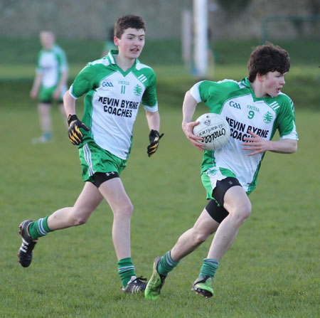 Action from the under 16 league game against Four Masters.