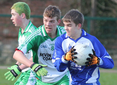 Action from the under 16 league game against Four Masters.