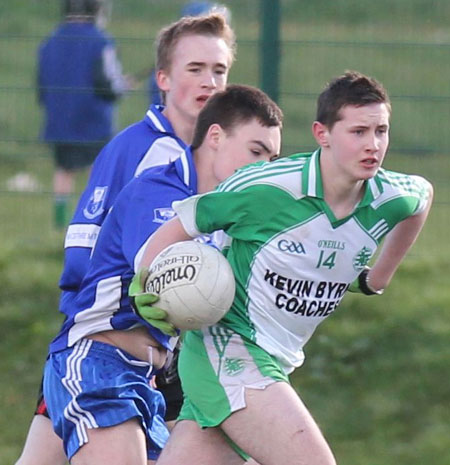 Action from the under 16 league game against Four Masters.