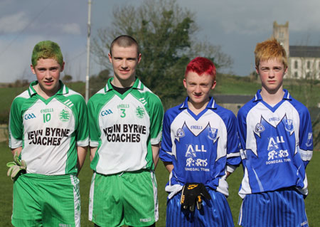 Action from the under 16 league game against Four Masters.