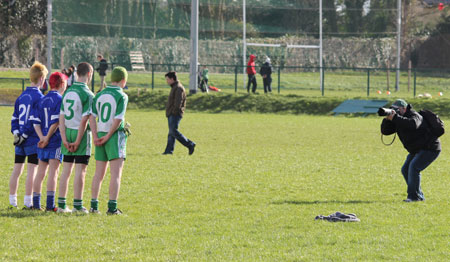 Action from the under 16 league game against Four Masters.