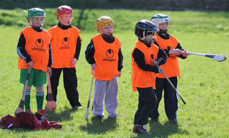 Scenes from the first underage hurling session of 2012.