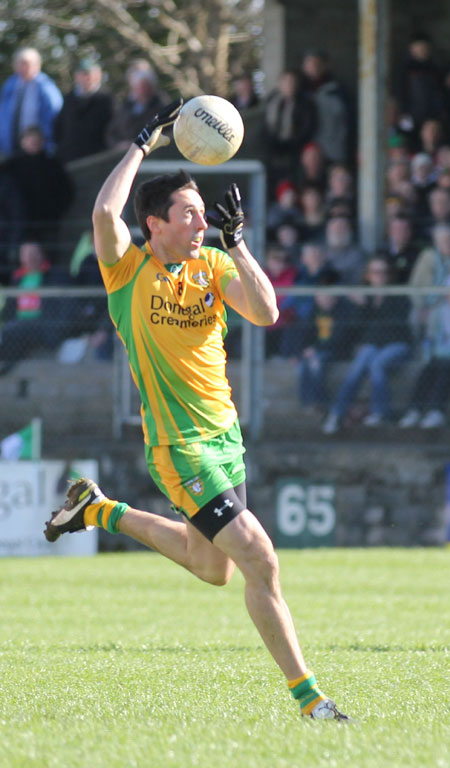 Action from the division one National Football League match between Donegal and Mayo.