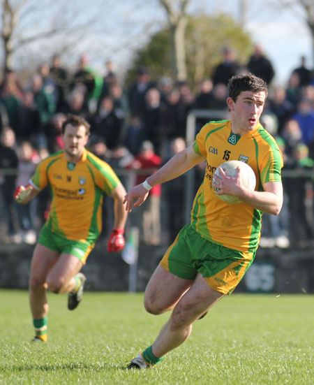 Action from the division one National Football League match between Donegal and Mayo.