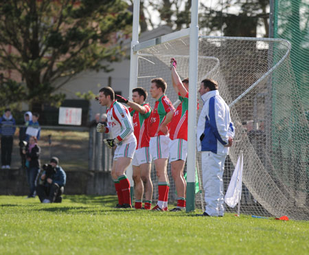 Action from the division one National Football League match between Donegal and Mayo.