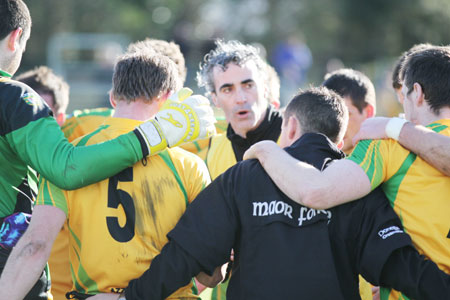 Action from the division one National Football League match between Donegal and Mayo.