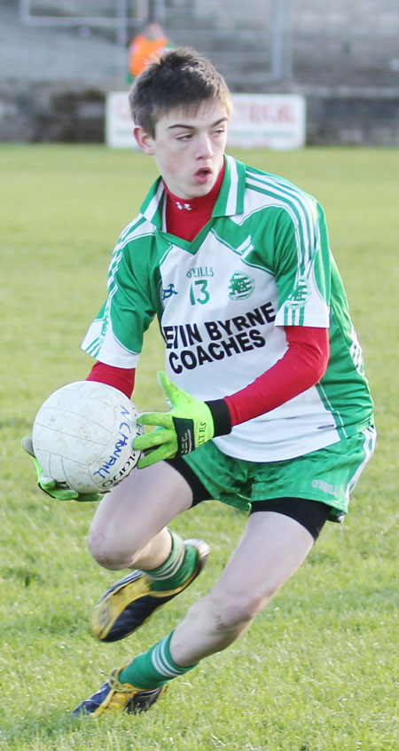 Action from the under 16 league game against Naomh Conaill.