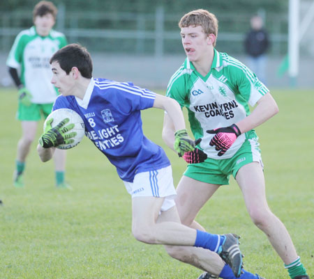 Action from the under 16 league game against Naomh Conaill.