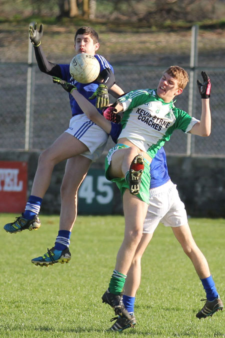 Action from the under 16 league game against Naomh Conaill.