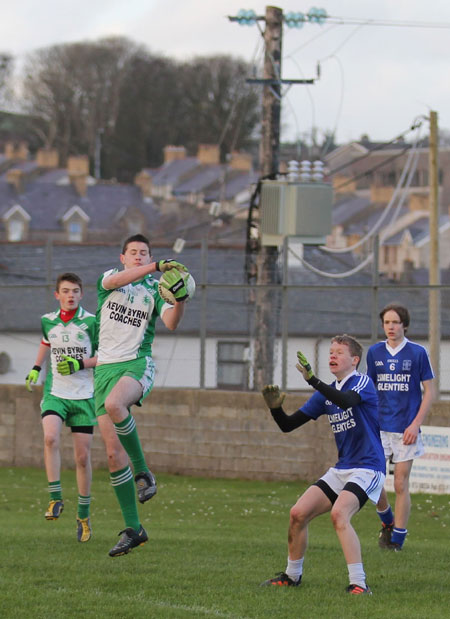 Action from the under 16 league game against Naomh Conaill.