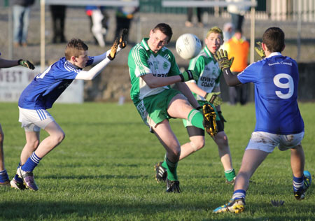 Action from the under 16 league game against Naomh Conaill.