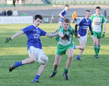 Action from the under 16 league game against Naomh Conaill.