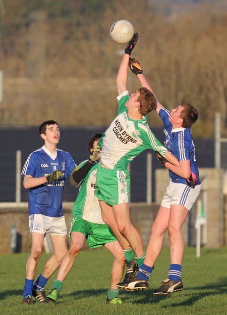 Action from the under 16 league game against Naomh Conaill.