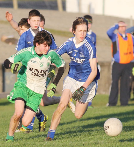 Action from the under 16 league game against Naomh Conaill.