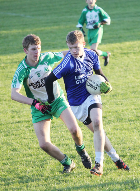 Action from the under 16 league game against Naomh Conaill.