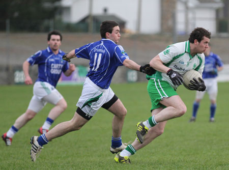 Action from the challenge match against Devenish.