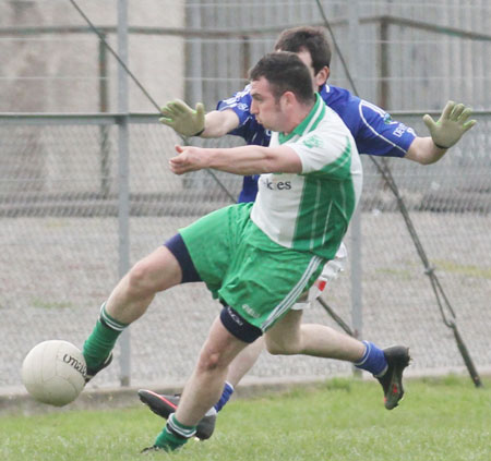 Action from the challenge match against Devenish.