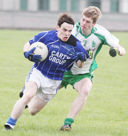 Action from the challenge match against Devenish.